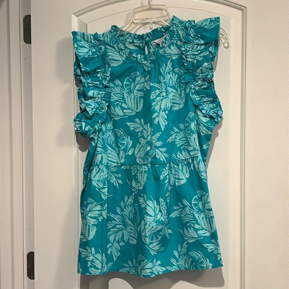 NWT Crown & Ivy peplum top. Size XL. - Picture 1 of 6